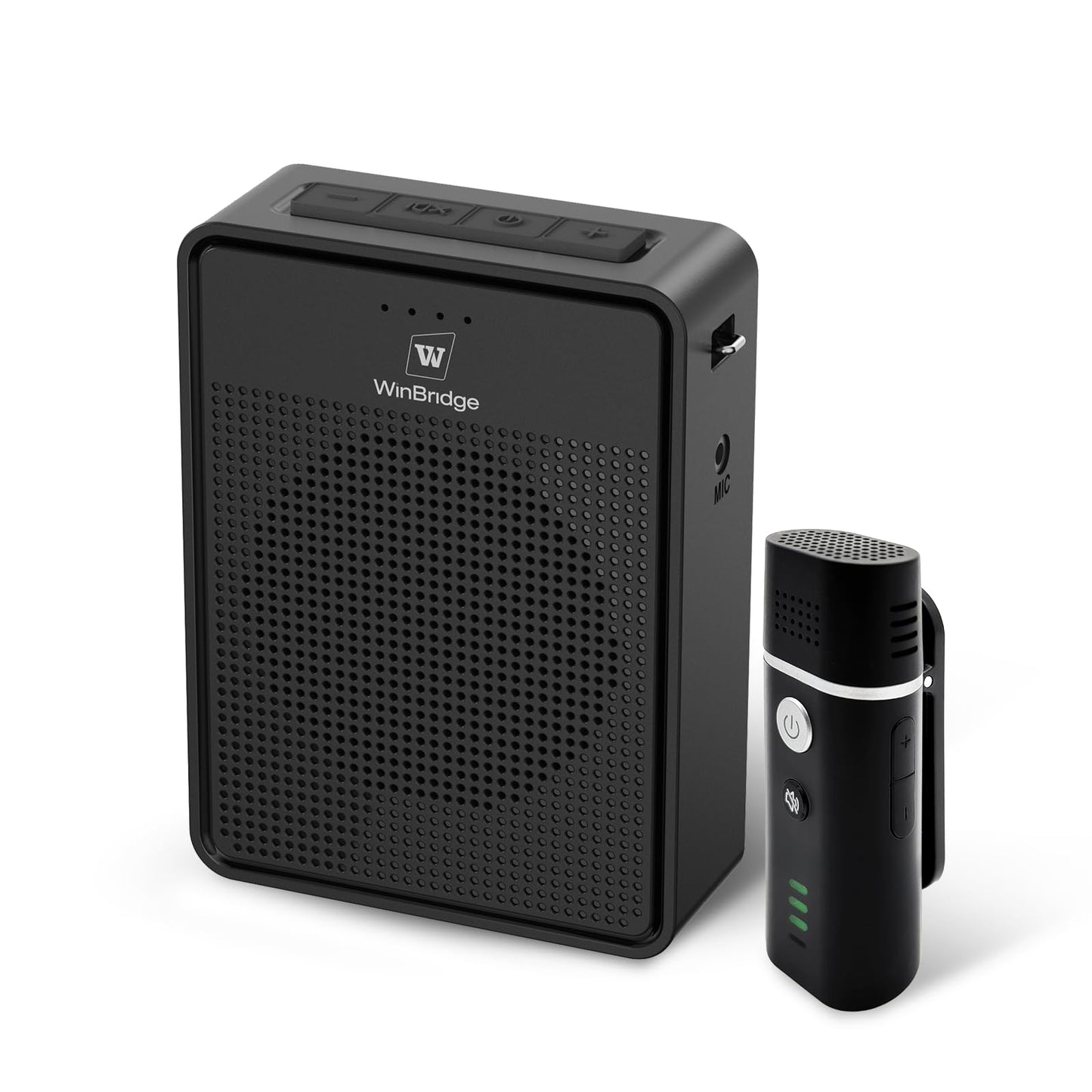 Wireless Voice Amplifier with Bluetooth Lavalier Microphone, Professional Noise Reduction Portable Microphone with Speaker, Mini Megaphone with Clip on/Lapel Mic for Teachers Classroom Tour Guide B006