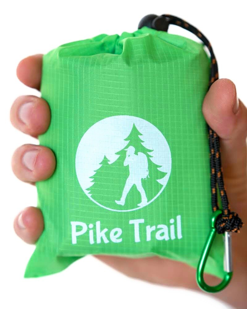 Pike Trail Pocket Beach Blanket (60 in X 56 in) – Lightweight Sand Proof Picnic Blanket, Compact Outdoor Blanket, Waterproof Pocket Blanket for Hiking, Camping, Picnics, Travel and Beach Trips