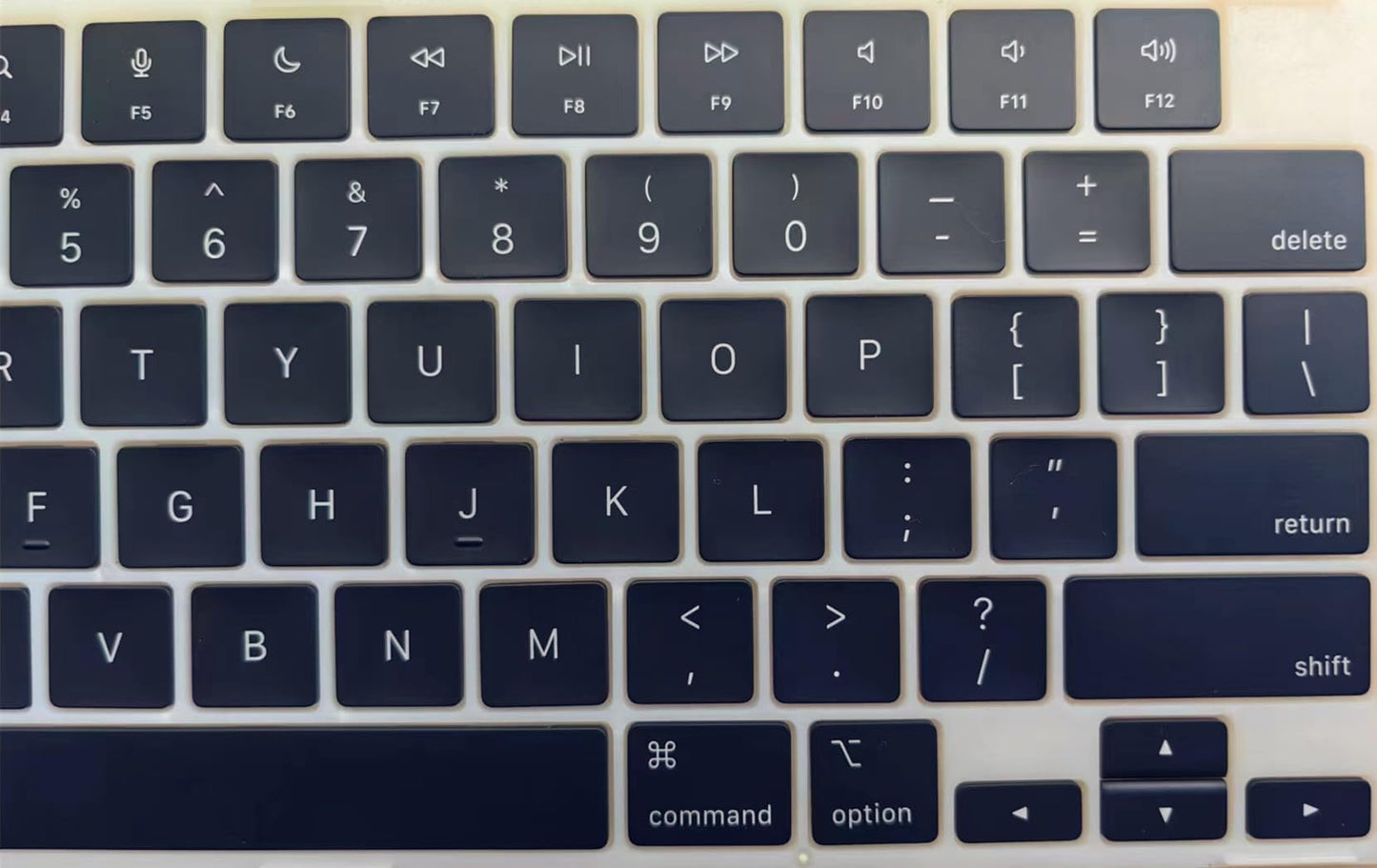 Replacement US Keycaps Keys Black Compatible with MacBook Air M2 Retina 13.6/15 inch Model A2681 A2941, for MacBook Pro M2/M3 Pro 14/16 inch Model A2779 A2780 A2991 A2992 A2918 Key Cap (Black.)