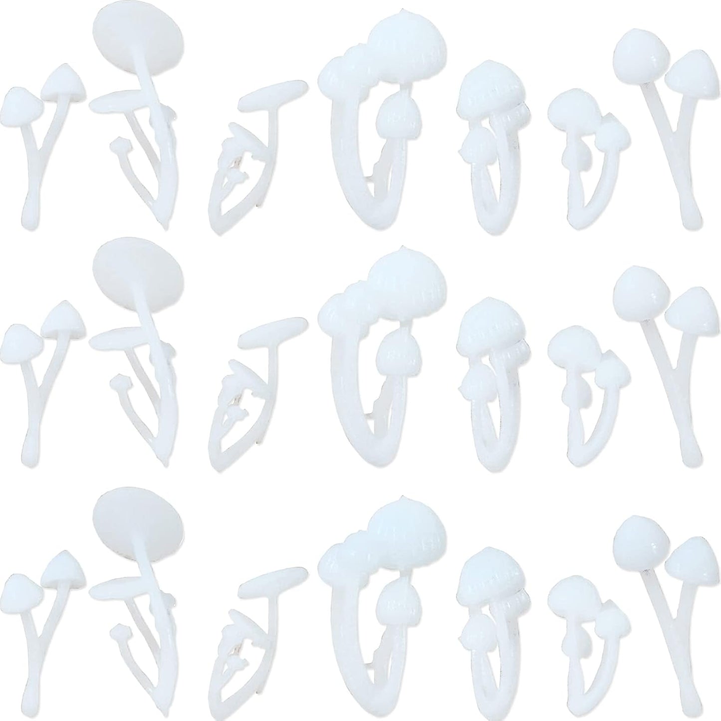 21PCS Plastic Handmade Mini Mushrooms, Resin Jewelry Making Supplies, DIY Craft Resin Filling Micro Landscape Small Mushroom