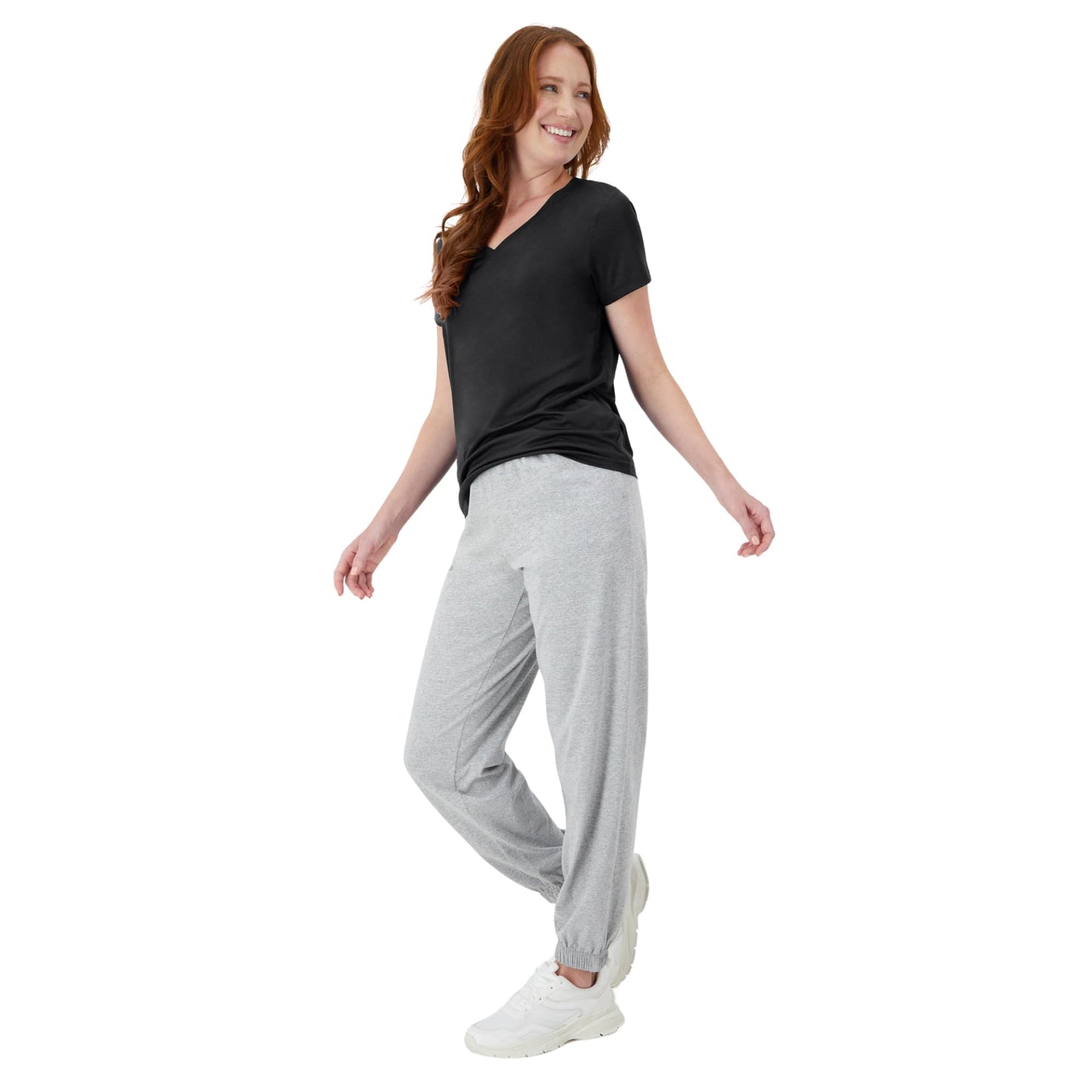 Hanes Women's Cool Dri Performance V-Neck T-Shirt, Moisture-Wicking Short Sleeve Tee, 40+ UPF Protection, 1 Or 5 Pack, Black, Large