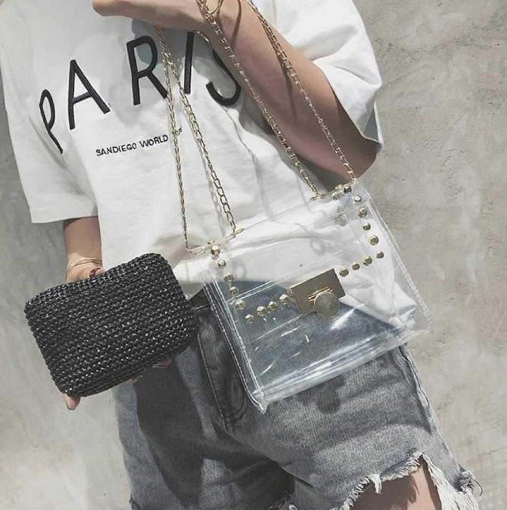 YYW Clear Purse - Stadium Approved Women's Small Crossbody Bag, Clutch, Jelly Handbag