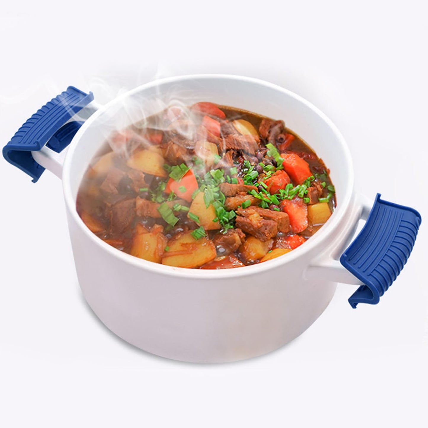 Shudyear Cast Iron Skillet Handle Covers - 3 Pack, Silicone, Heat Resistant, Blue