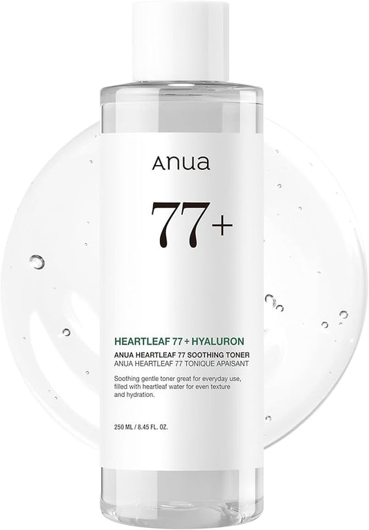 ANUA Heartleaf 77% Soothing Toner I pH 5.5 Trouble Care, Calming Skin, Refreshing, Hydrating, Purifying, Cruelty Free, Vegan,(250ml / 8.45 fl.oz.)