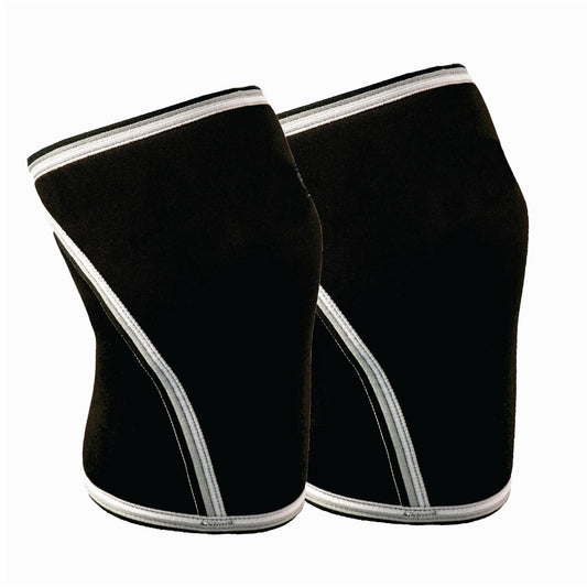 POSTURELY Knee Sleeve 7mm Neoprene Thick Compression Knee Brace Support for Weightlifting, Powerlifting, Squatting & Fitness Training for Women and Men Black (LARGE)