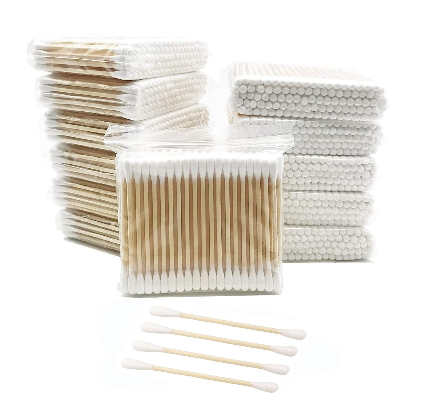 Bamboo Cotton Swabs, Wooden Cotton Swabs 1200pcs