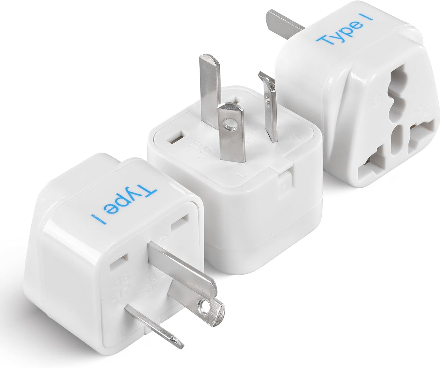 Ceptics 70W World International Travel Plug Adapter - Powerful GaN Tech with Pd & QC 3.0 Dual 3X USB-C Power - 2 USB Ports Wall Charger Type I C G A Outlets 110V 220V A/C - EU Euro US UK (70-KU)