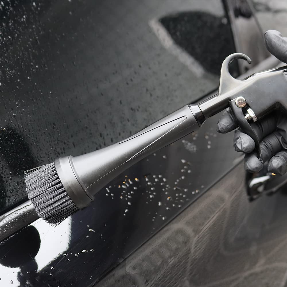 SPTA Car Cleaning Gun, Car Blow Gun Trumpet Head High Pressure Dryer Blow Gun, Car Cleaning Air Gun Kit, Vortex Air Cleaning Tool for Quickly Blasts Dirt and Dust from Surface