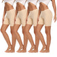 Molasus Womens Boxer briefs Cotton Boy Shorts Underwear Anti Chafing Bike Short Long Leg Under Shorts Beige 4 Pack Small