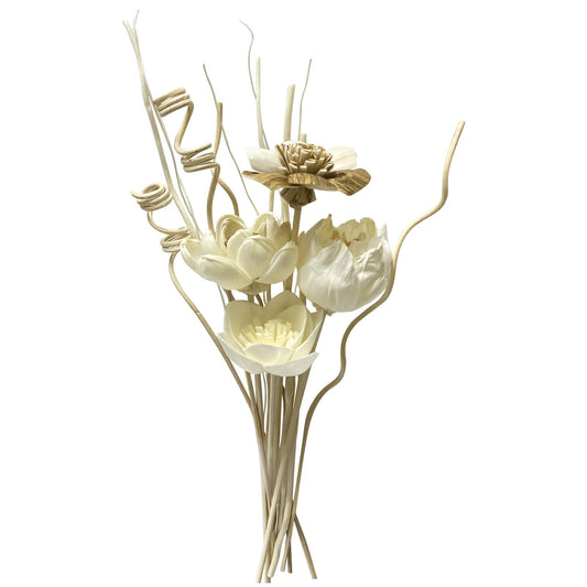 Reed Diffuser Sticks, Reed Diffuser Sticks Flowers, Reed Diffusers Set for Bathroom, Reeds Diffuser for Home, Bedroom Decor, Office,12Pcs, Natural Flower