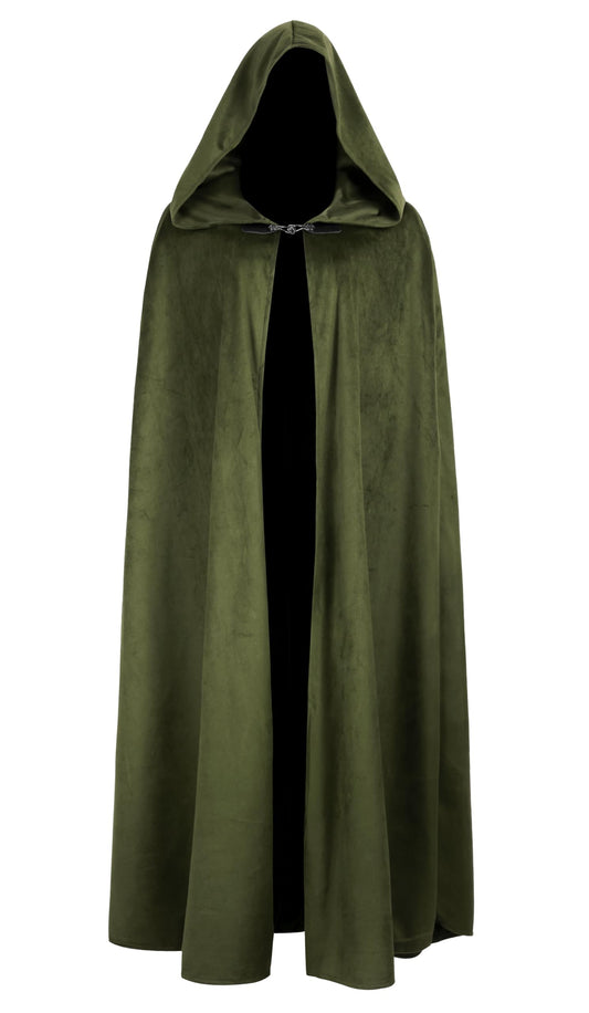 Medieval Cloak with Hood Renaissance Cape for Men and Women Halloween Costume