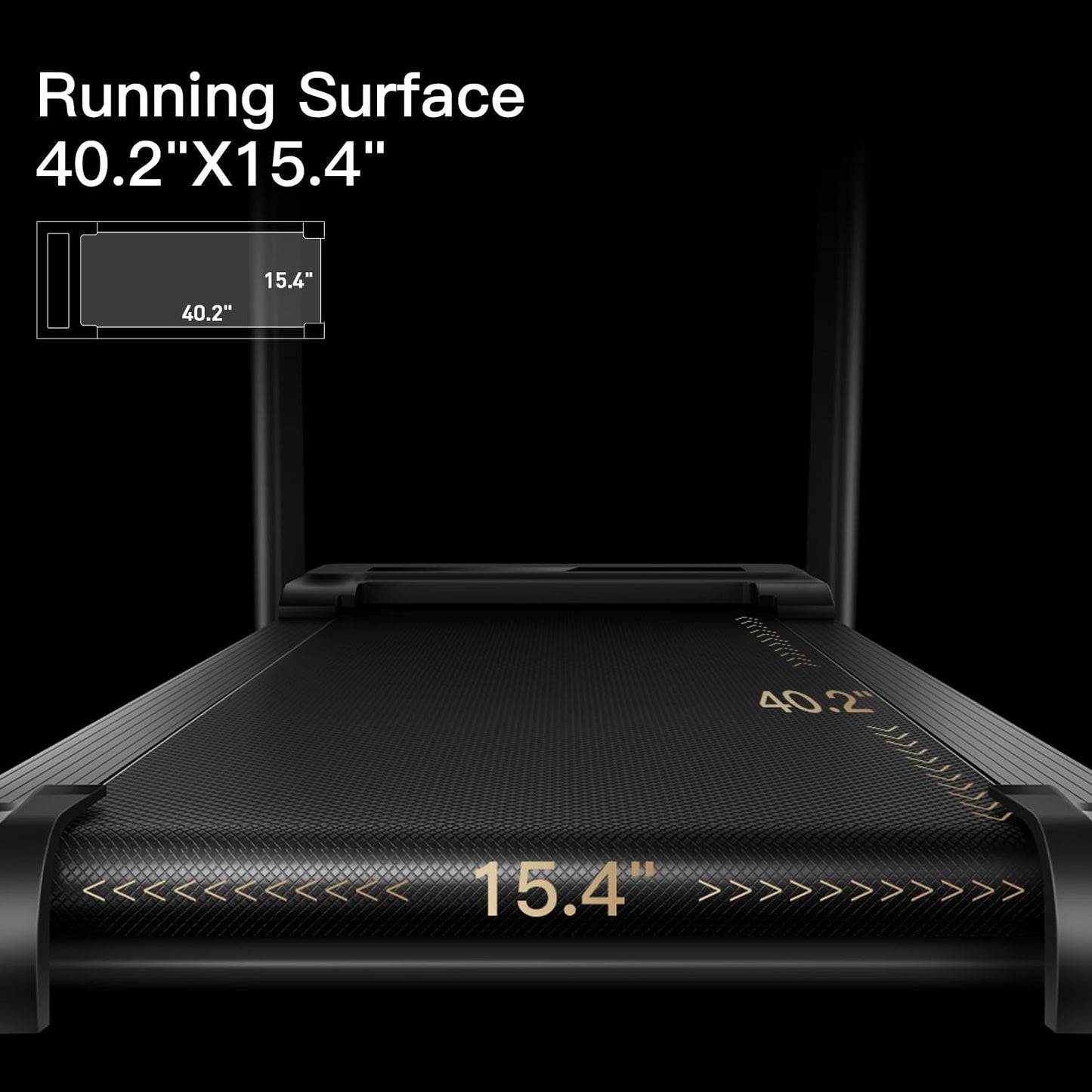 CURSOR FITNESS Home Folding Treadmill with Pulse Sensor, 2.5 HP Quiet Brushless, 7.5 MPH, 265 LBS Capacity