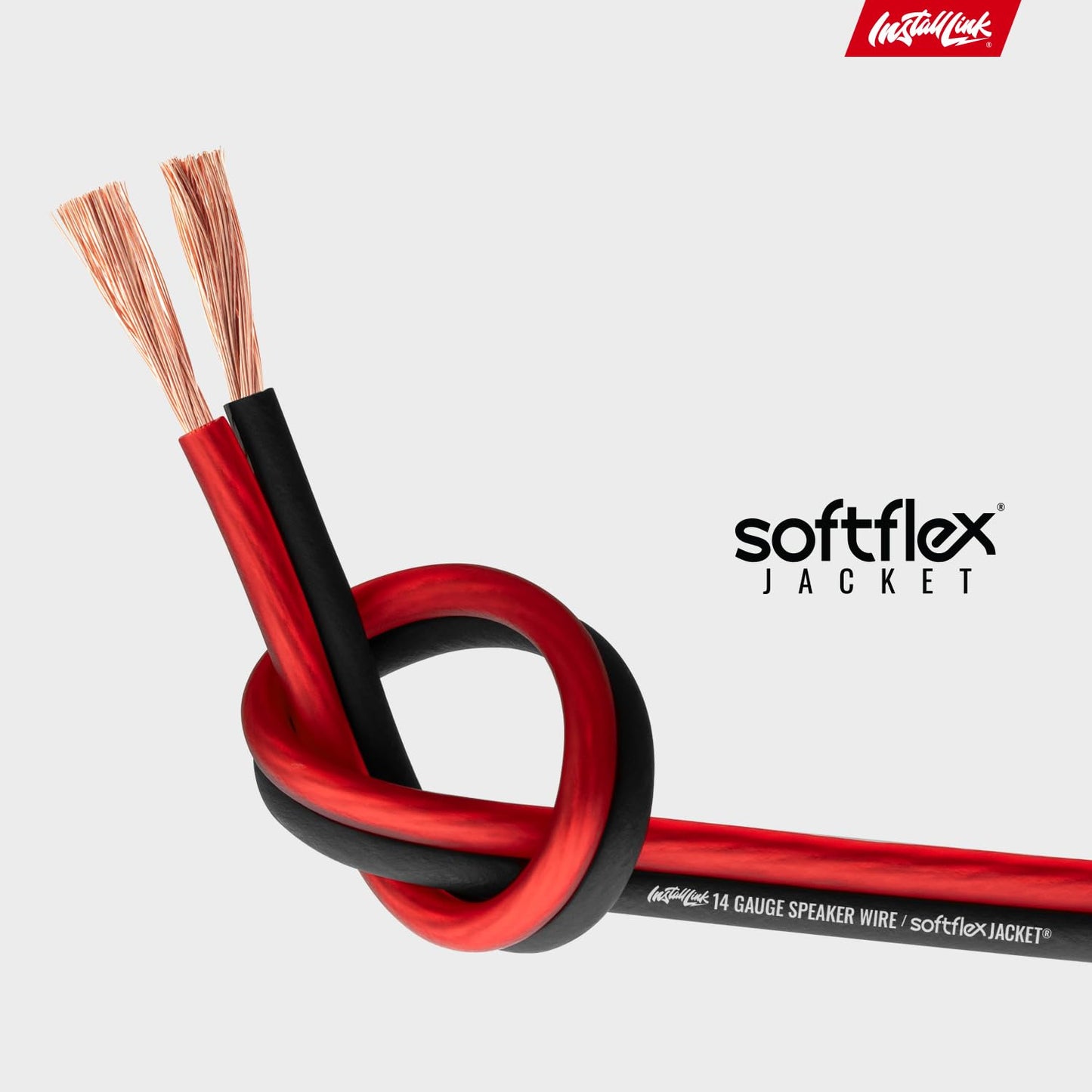 Install Link 14 Gauge Speaker Wire (Speaker Cable) for Car, Home or RV Audio Cable, 100ft, CCA