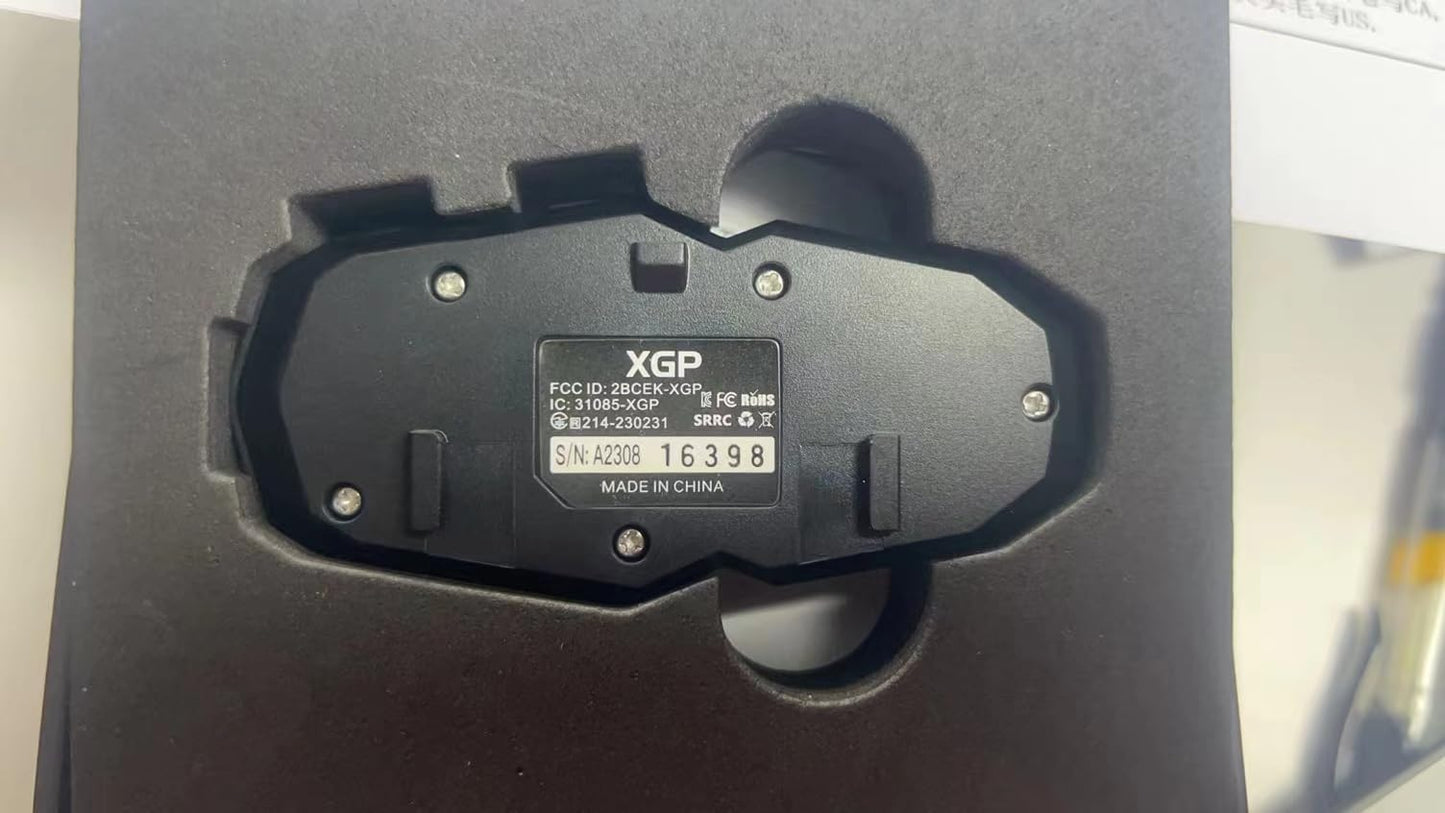 XGP Motorcycle Bluetooth Headset V5.2 with Music Sharing, 2-Way Motorcycle Helmet Bluetooth with IP67 Waterproof, Helmet Intercom Communication Systems with Strong Bass for Snowmobile/ATV/Ski, 1 Pack