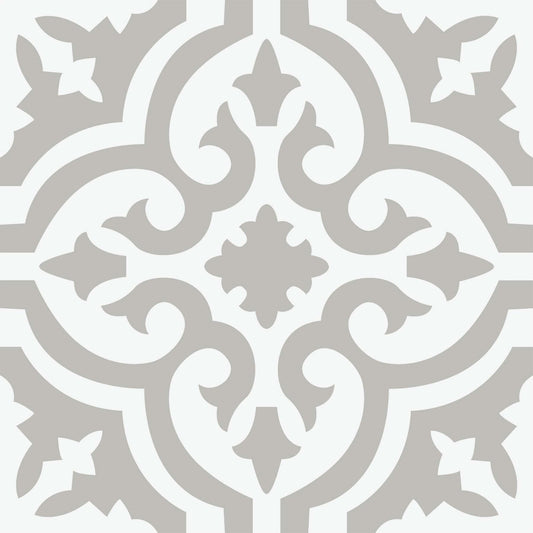 FloorPops FP3895 Emilia Peel & Stick Floor Tiles, Neutral