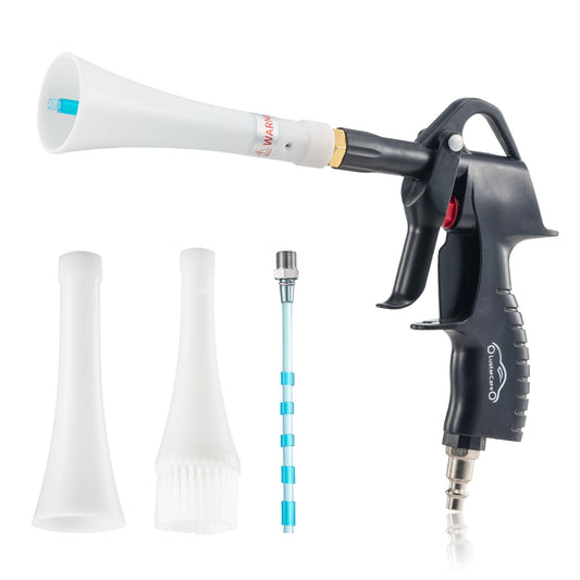 Blow Gun Blasts Away Dirty and Air Dry from Surface Works with a Strong Gust of Air