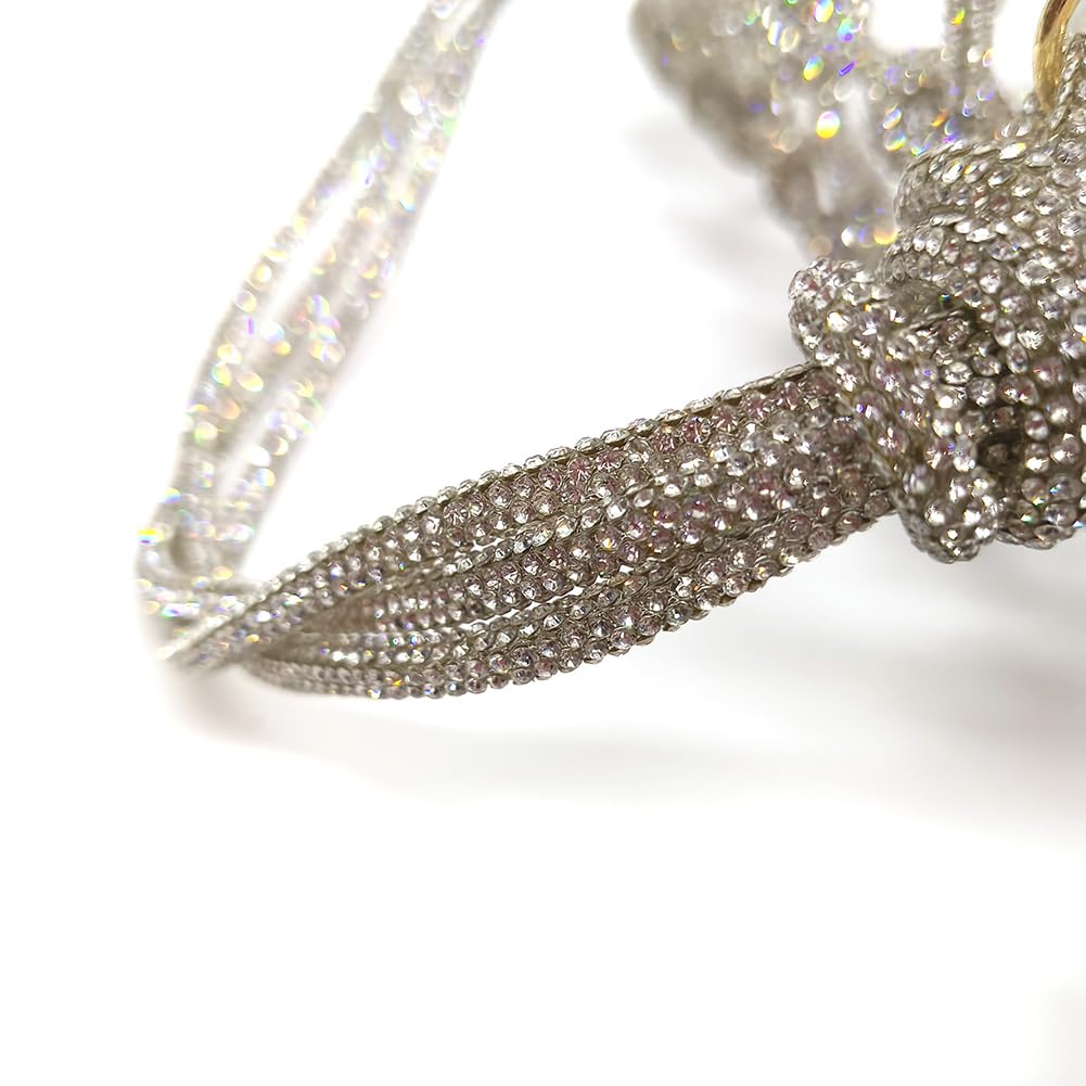 Clear Acrylic Bag Rhinestone Acrylic Clutch Crystal Evening Purses for Women Glitter Handbag for Wedding Cocktail Party Prom