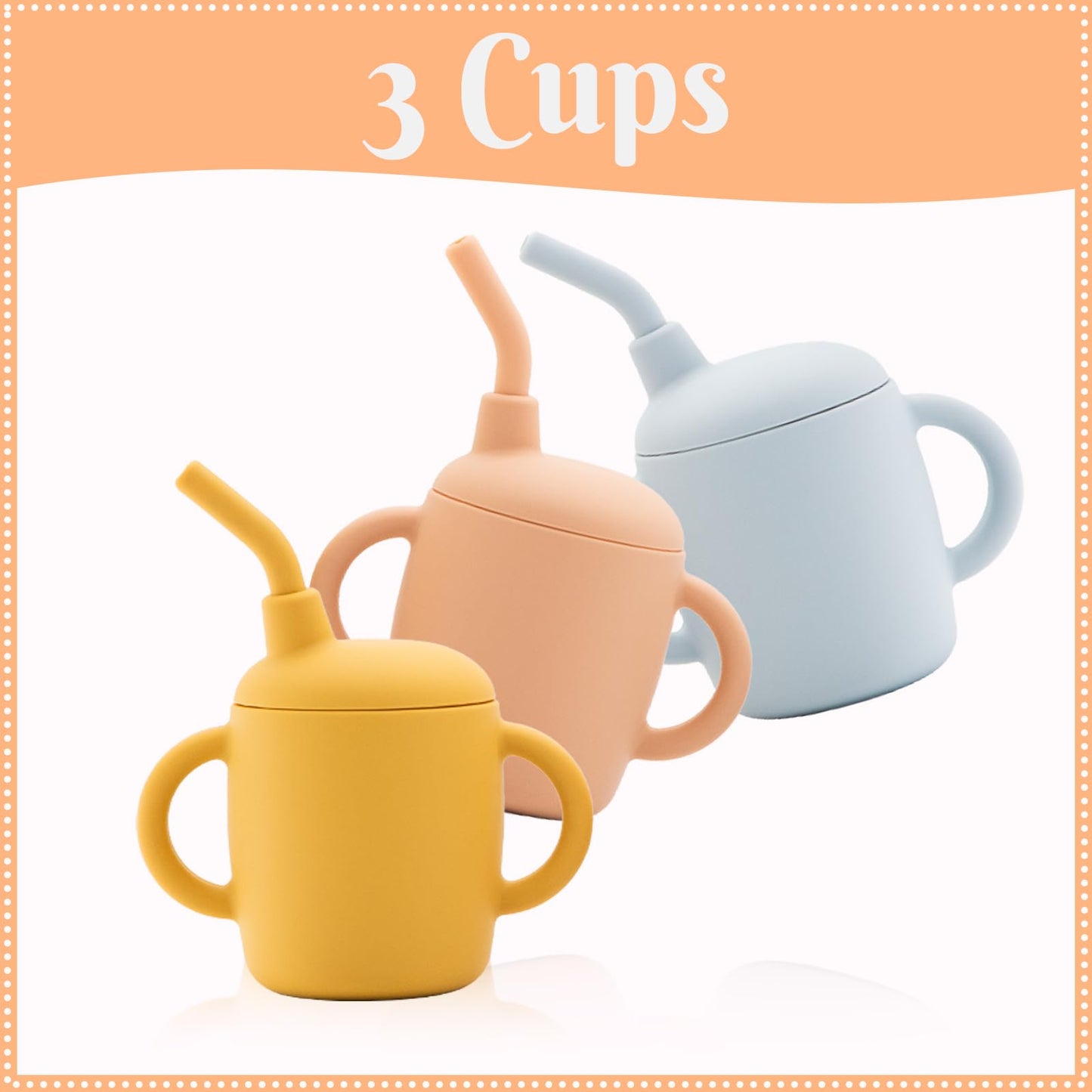 CHCC Silicone Baby Feeding Set 21 Pcs, Led Weaning Supplies, Baby Feeding EatincSupplies Set BPA Free, Essentialsfor Newborn Gift Mixed