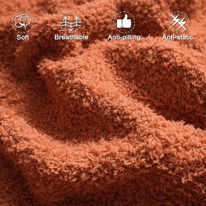 EASEON Throw Blanket for Couch-Soft Boho Throw Blanket,Cozy Knit Throw Blankets,Small Knitted Lightweight Blanket&Throw for Bed,Chair,Sofa,Home Decor (A02-Caramel, 60 * 80 inches, 1-Solid)