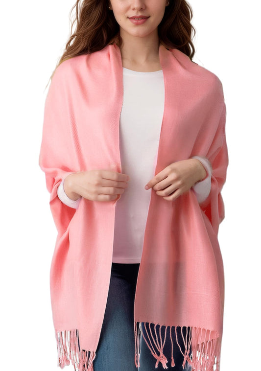 Achillea Soft Silky Pashmina Scarf for Women – Shawl Wrap for Evening Dresses, Bridesmaids, Weddings & Everyday Wear