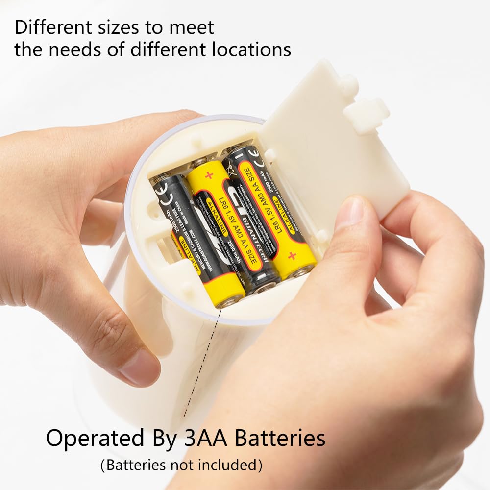 EVISINH Novelty Candle LED Flickering Flameless Candles with 10 Key Remote Timer,Battery Operated for Home Christmas Wedding Celebration Decor, Ivory, Pack of 3