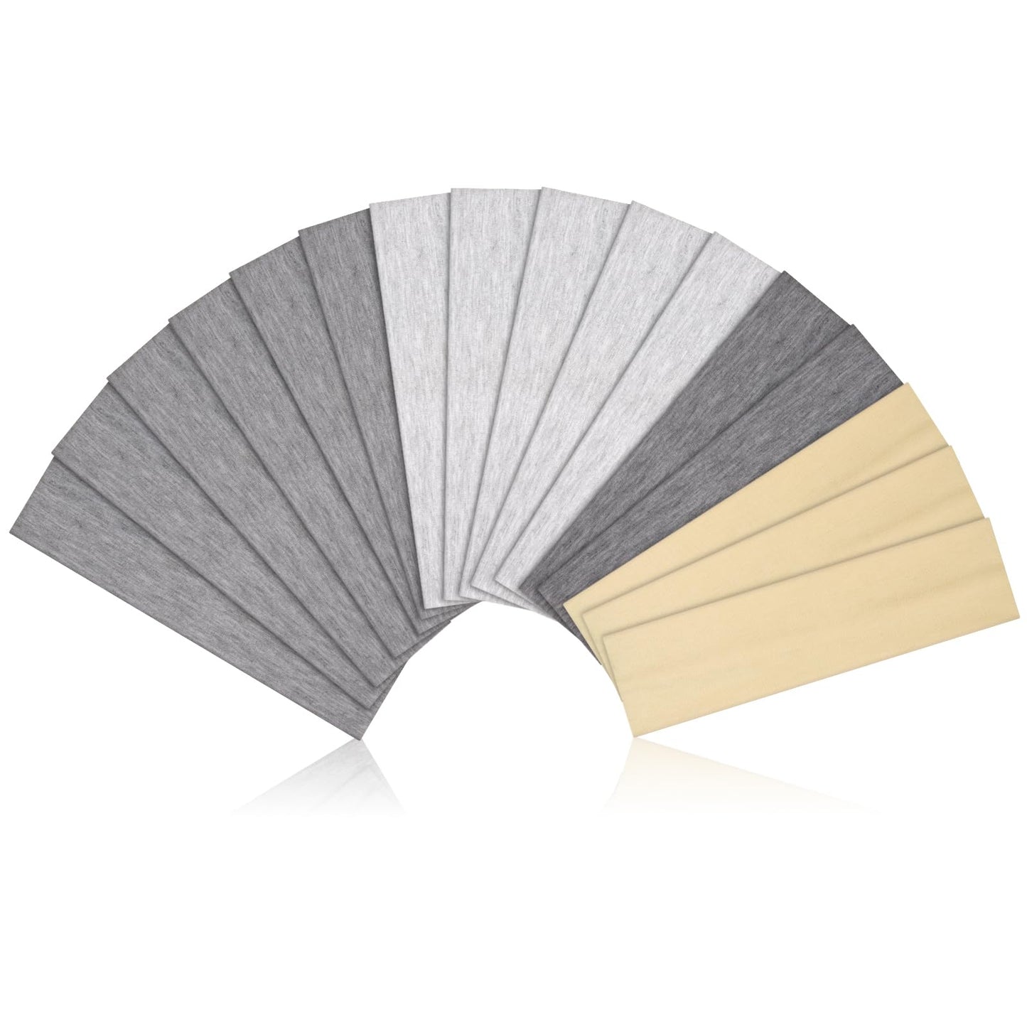 Headbands for Women – 16Pcs Non-Slip Cotton Cloth Headbands for Women's Hair Accessories, Fashion Sports Head Bands & Hair Ties, Soft Fabric for Yoga, Running, Workout