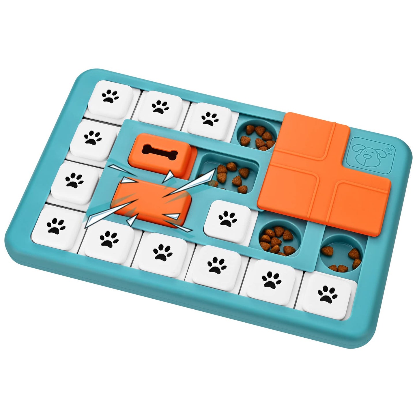 Interactive Dog Treat Puzzle Toys for IQ Training & Mental Stimulating,Fun Slow Feeder,Large Medium Small Dogs Enrichment Toys with Squeak Design
