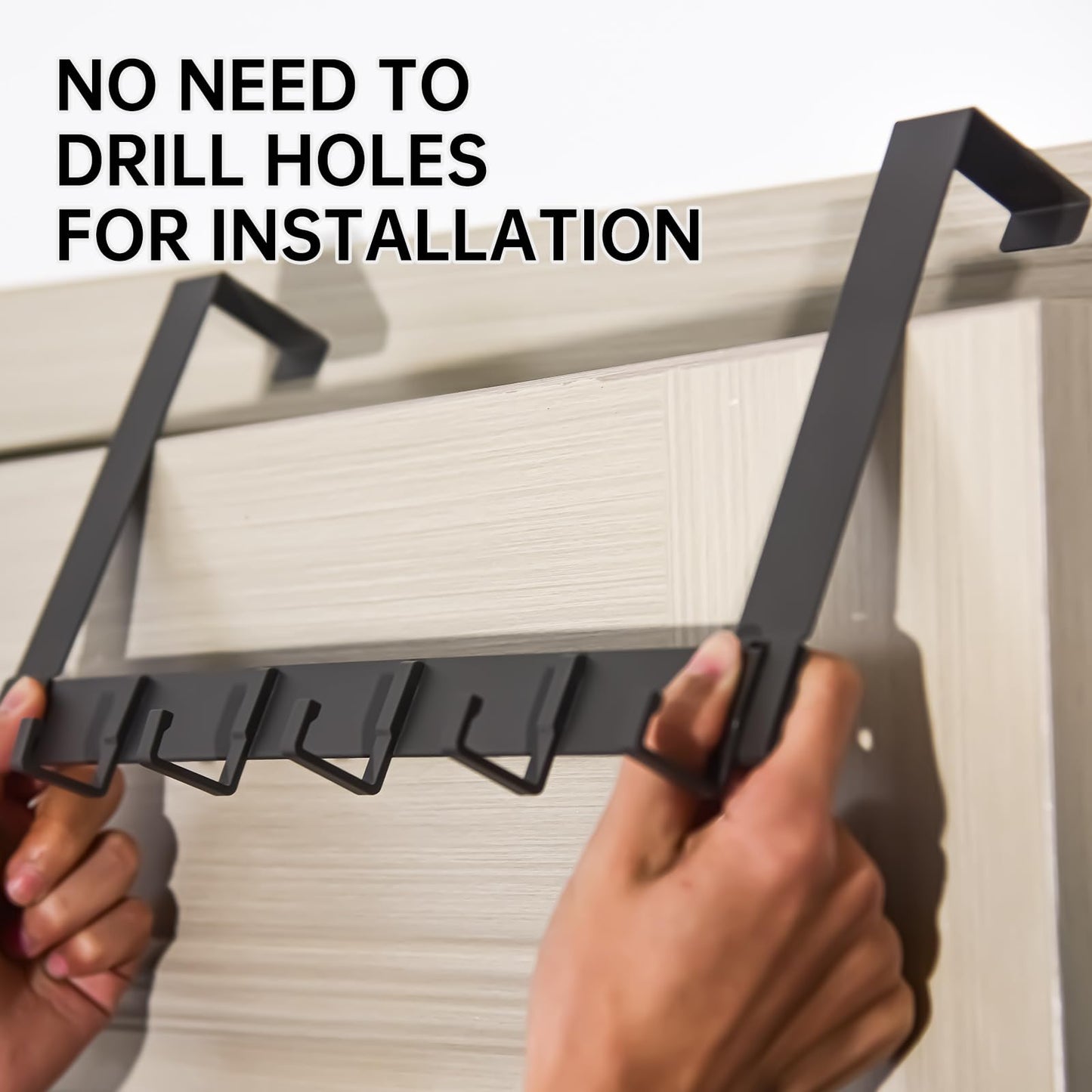 fayalishun Door Hooks,Bathroom Door-Mounted Towel Racks,6 Sturdy Hooks.Perfect forhanging Coats,Hats,Towel, Be Suitable forbathrooms,bedrooms dormrooms-Ideal for Versatile Over The Door Hooks