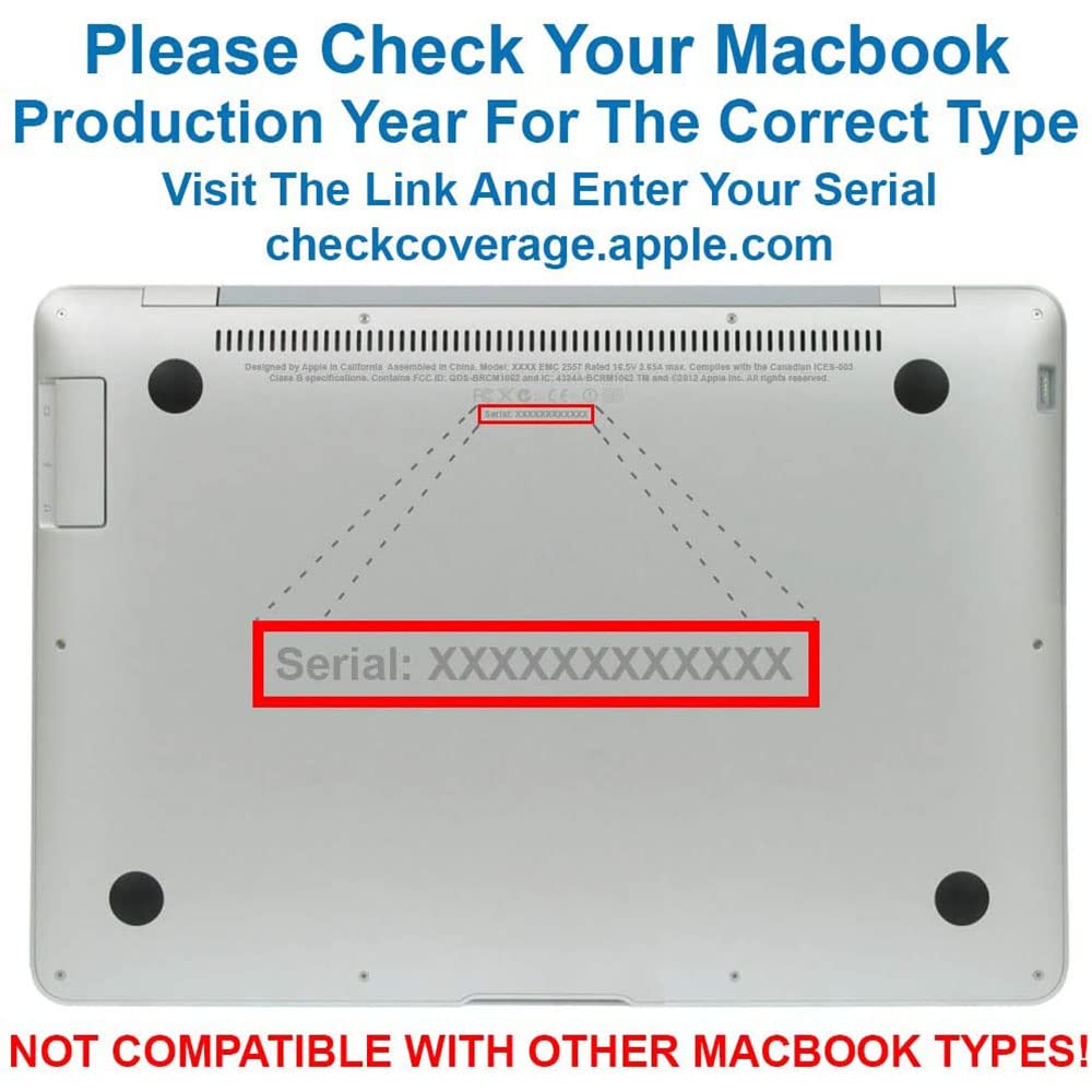 SLAUNT 4 Pack Rubber Feet and Replacement Bottom Case Screws Screwdriver Kit Set Compatible with Mac Book Pro 13" 15" 17" A1278 A1286 A1297 (Not for Retina Display)