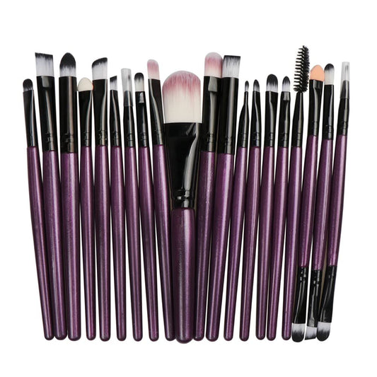 Makeup Brushes 20pcs Proffesional Cosmetics for Face Makeup Brush Set Powder Concealer Eyeshadow Eyebrow Lip Brush Beauty Tools Makeup Brushes zihei