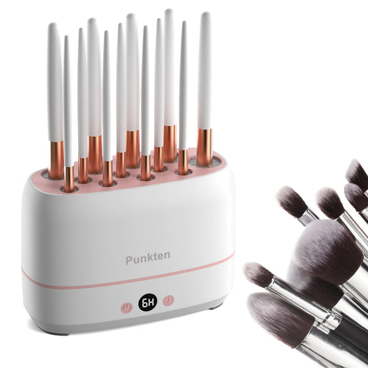 Makeup Brush And Sponges Dryer Machine, Drying 12pcs Makeup Brushes,2pcs Sponges Or Powder Puff AT The Same Time,Baked Slowly At Constant Temperature Without Hurting The Bristles,USB Charge(Type-C)