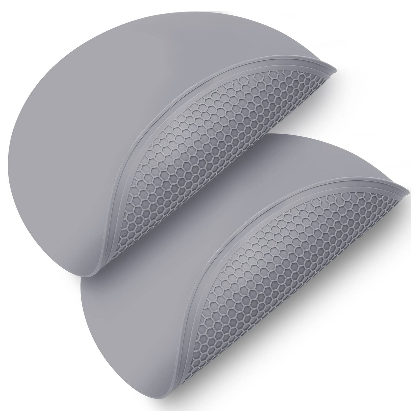 Silicone Heat Resistant Multifunctional Mat 12",Silicone Trivets for Hot Pots and Pans Multi-Purpose Trivet Mat for Hot Dishes Set, Heat Resistant Durable Flexible Silicone Pot Mat(2 Pcs)