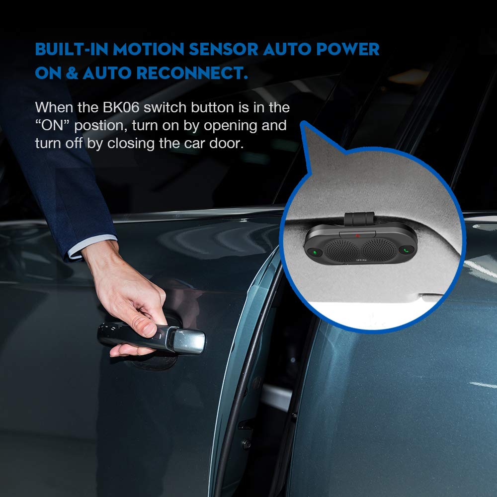 BK06 and BK03 Bluetooth Car Kit, Wireless Receiver for Car Handsfree Talking