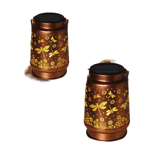 Solar Lanterns Outdoor Waterproof Hummingbird Garden Decor Birthday Gifts for Women Mom Grandma Hanging Solar Lights Metal Solar Decoration Outside for Yard,Patio,Backyard,Porch