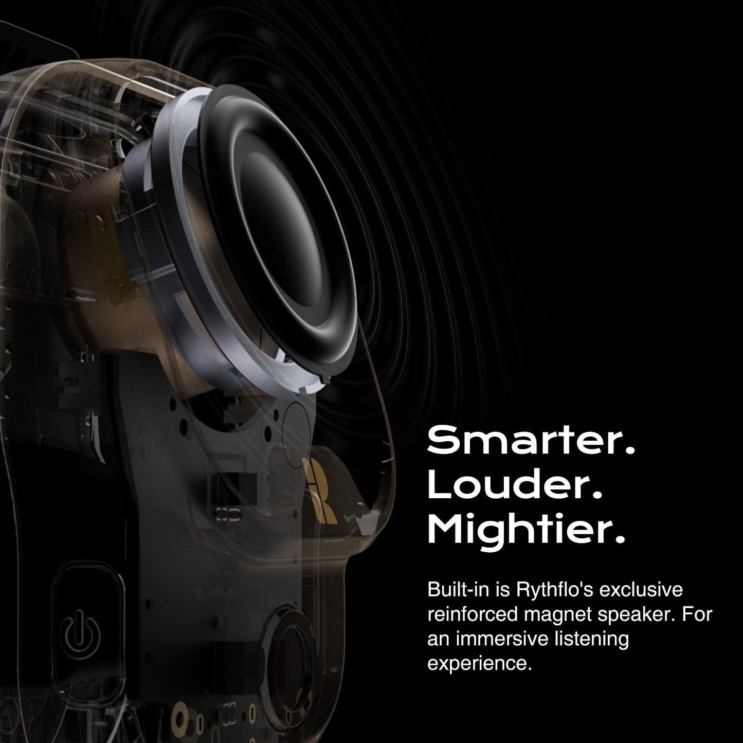 Rythflo Wearable Bluetooth V5.3 Speaker, 30H Working Time Clip-On Wireless Jobsite Water-Resistant Portable Speaker, Built-in ENC Mic for Hands-Free Music/Calls, IPX7 Waterproof, TWS Portable Speaker