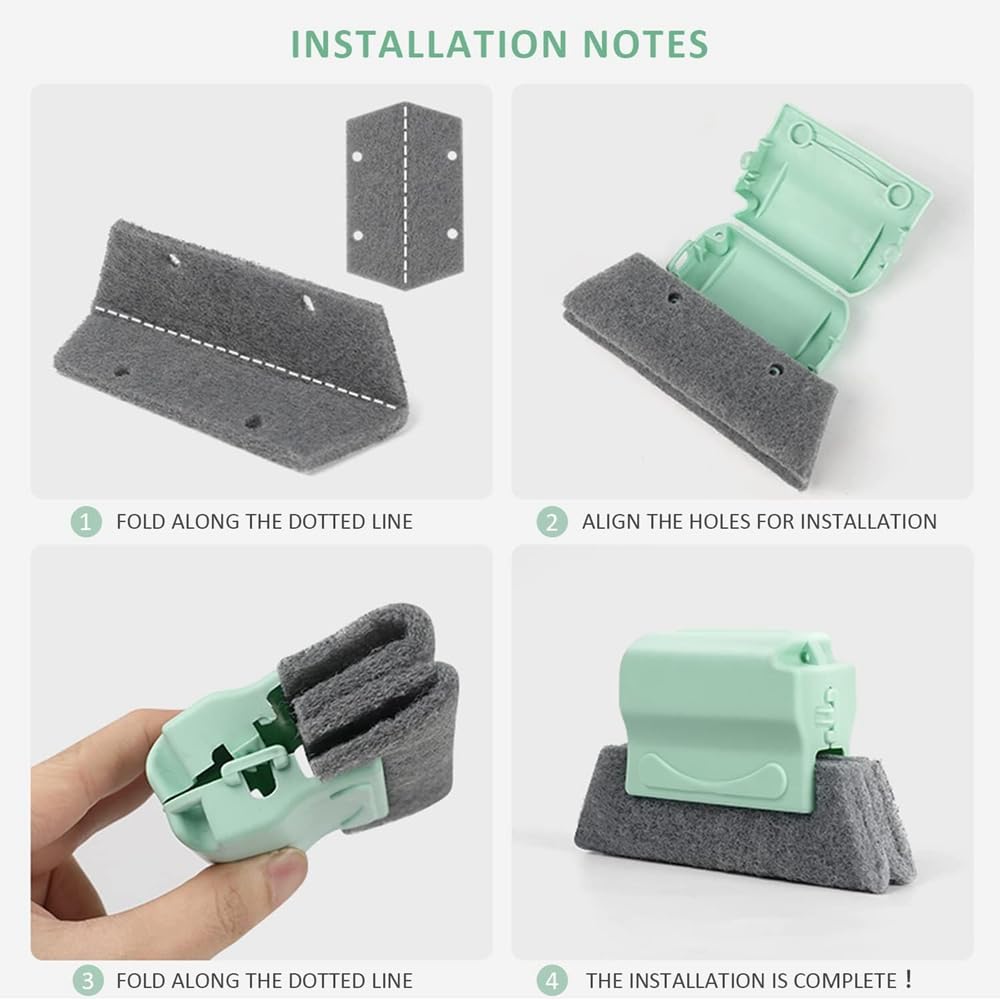 Magic Window Track Cleaner, 2025 Upgrad Window Groove Cleaning Brush Tools Set, Hand-held Window Track Cleaner Brushes Tools Set for Window lides Gaps Tile Lines Shutter Car Vents (Colorful 3PCS)