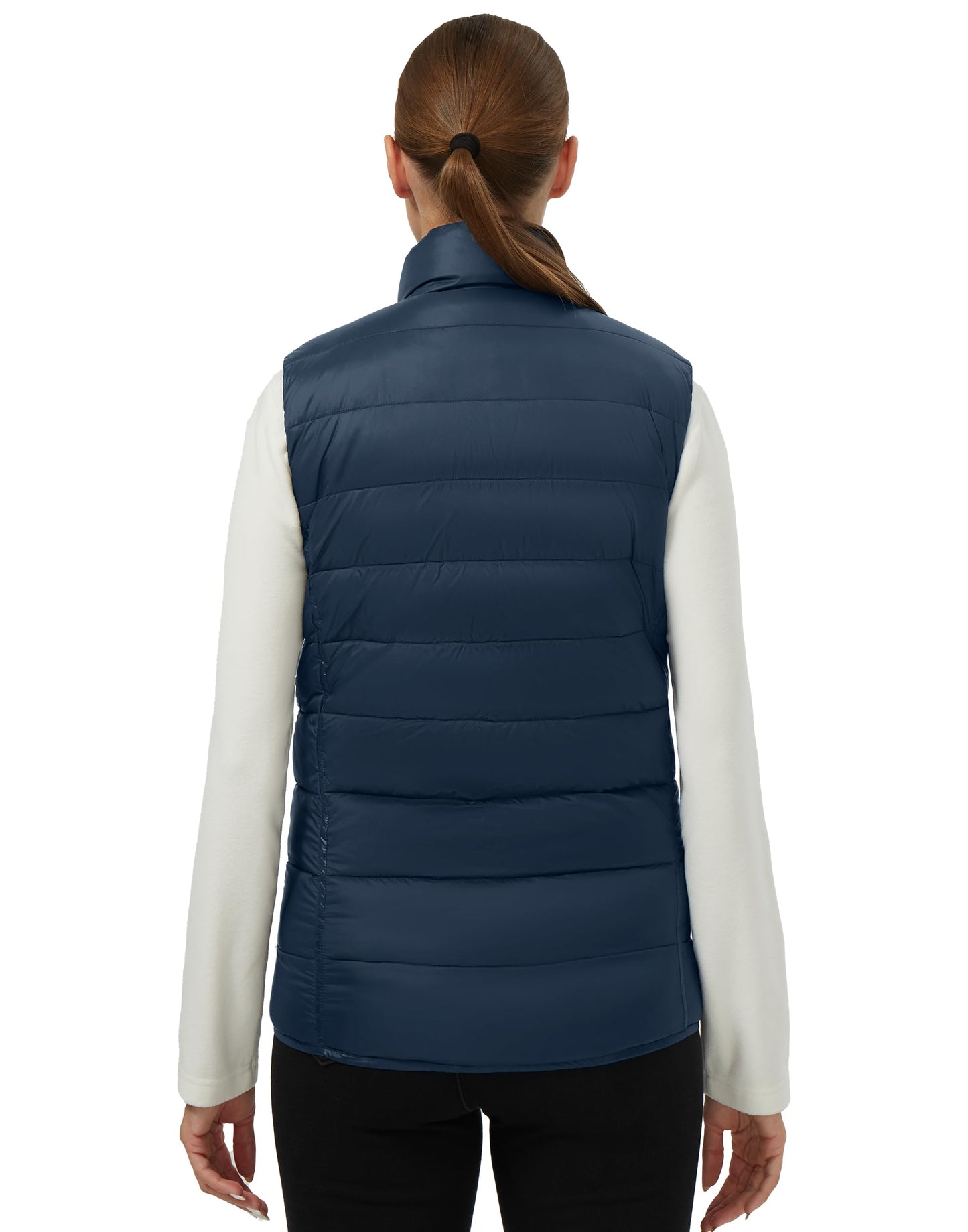 Pioneer Camp Puffer Vest Women Lightweight Packable Sleeveless Bubble Quilted Zip Up Padded Warm Winter Outerwear Puffy Vests