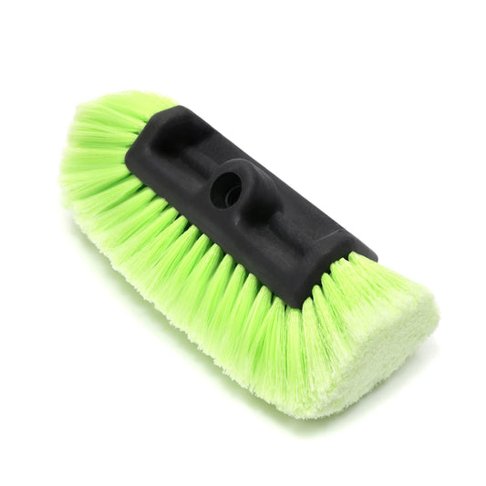 Forgrace 12" Car Wash Brush with Soft Bristle Auto RV Truck Boat Camper Car Exterior Washing Heavy Duty Tri-Level Dip Green