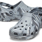 Crocs Classic Marbled Tie-Dye Clog Light Grey/Multi Men's 2, Women's 4 Medium