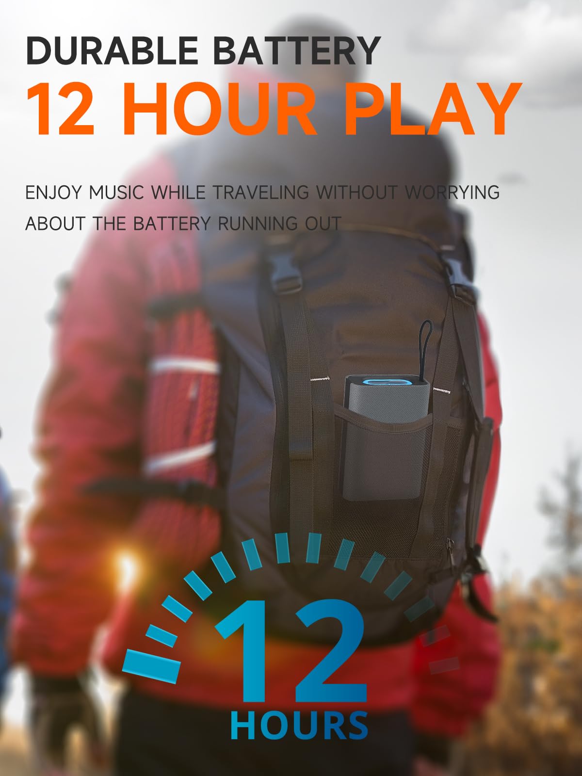 PEICHENG Speaker, Portable Wireless Bluetooth Speakers, Waterproof Loud Stereo Sound with RGB Lights TWS Paire Long Playtime for Home/Party/Outdoor, Electronic Gadgets (1PCS, Gray)