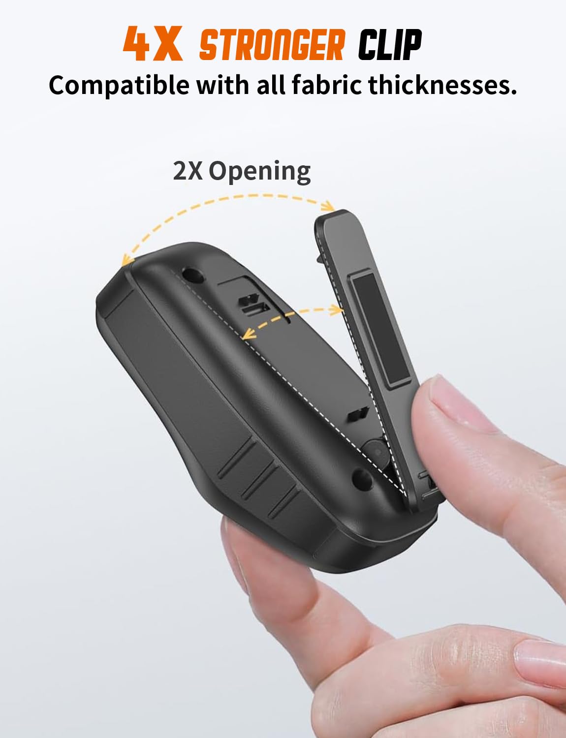 Plyee Audio Wearable Bluetooth Speaker, Clip-On Mini Speaker, Wireless Portable Speaker with Built-in Mic, Hands-Free Calls, Gadget Gifts for Construction Workers, Cyclists, Electrician, 5.0W