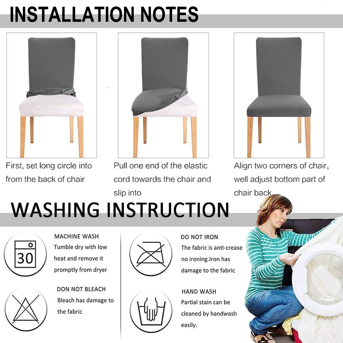 HZDHCLH Chair Covers for Dining Room Set of 4,Stretch Spandex Parsons Chair Slipcovers,Washable Anti-dust Chair Seat Covers for Kitchen,Wedding,Party (Beige, 4 Pack)