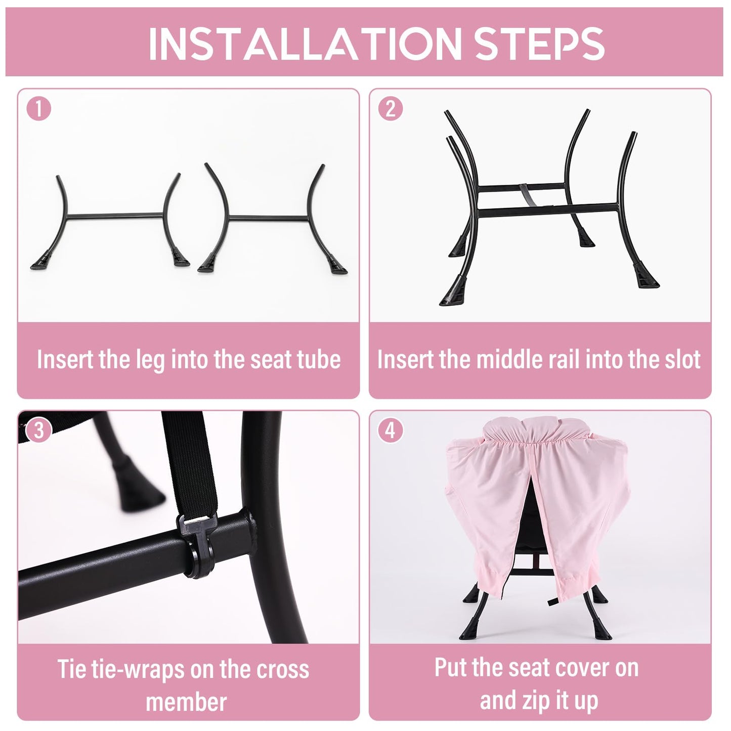 MBOOYOME Lazy Chair with Folding Ottoman, Modern Accent Lounge Armchair with Armrests and a Side Pocket & Foldable Footstool, Leisure Reading Chair for Living Room, Bedroom, Dorm & Office, Pink