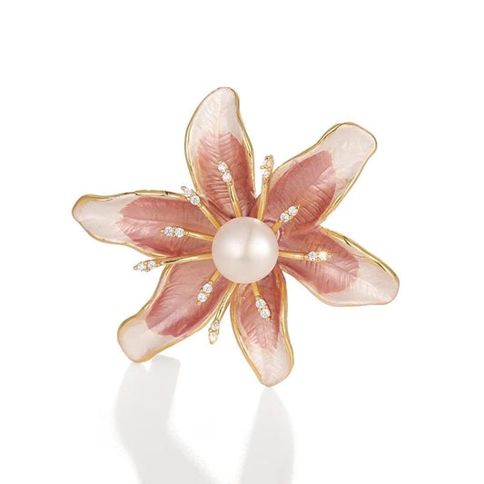 Floral Series Brooch Jewelry For Woman Fashion, Large Costume Broches & Pins Christmas Gift