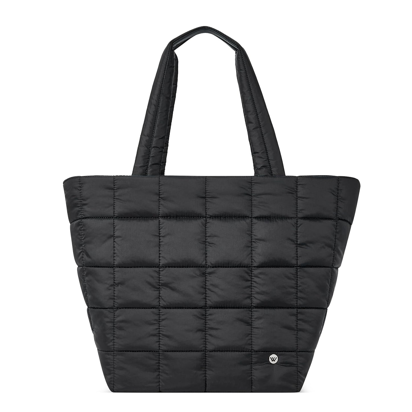 WESTBRONCO Small Puffer Crossbody Bags for Women, Puffy Quilted Purse Nylon Shoulder Handbag with Adjustable Strap