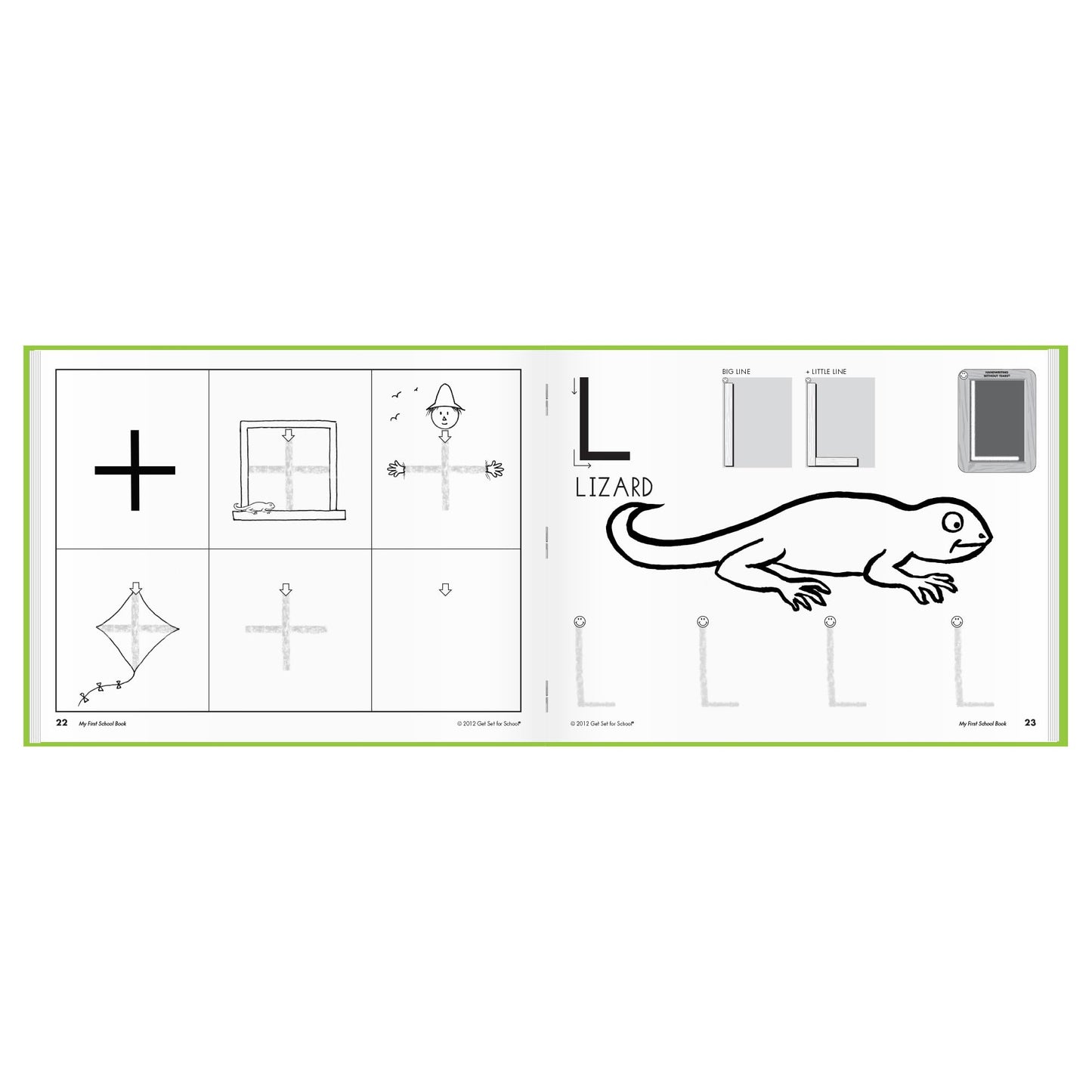 Learning Without Tears My First School Book Student Workbook, Age 3+, Preschool, Handwriting Practice, Writing Book, School & Home, Language Arts, Tutoring, Sensory