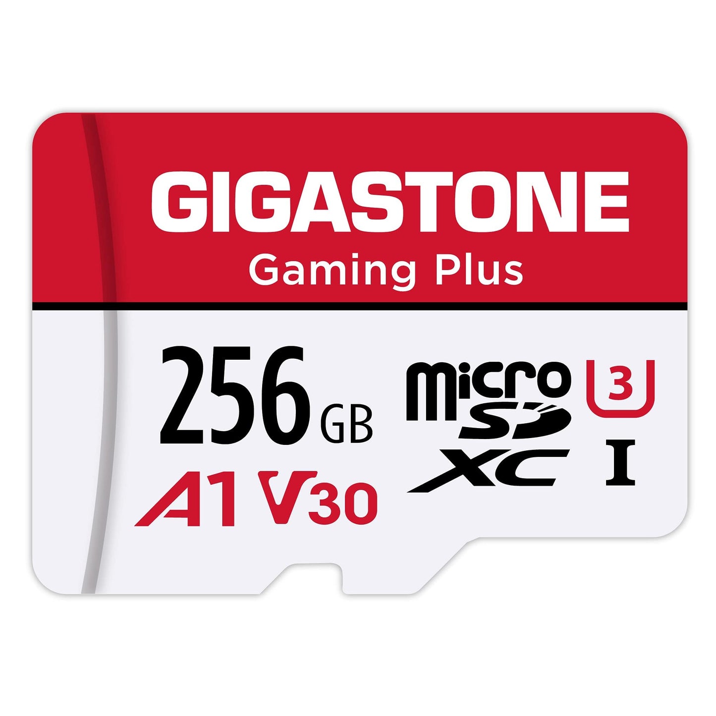 GIGASTONE 256GB Micro SD Card, Gaming Plus, MicroSDXC Memory Card for Nintendo-Switch 1, Steam Deck, Dash Cam, Security Camera, 4K Video Recording, UHS-I A1 U3 V30 C10, up to 100MB/s, with Adapter