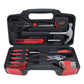 39-Piece Household Tools Kit Essential Home Repair Set with Plastic Toolbox Ideal for College Students, Home Use & More