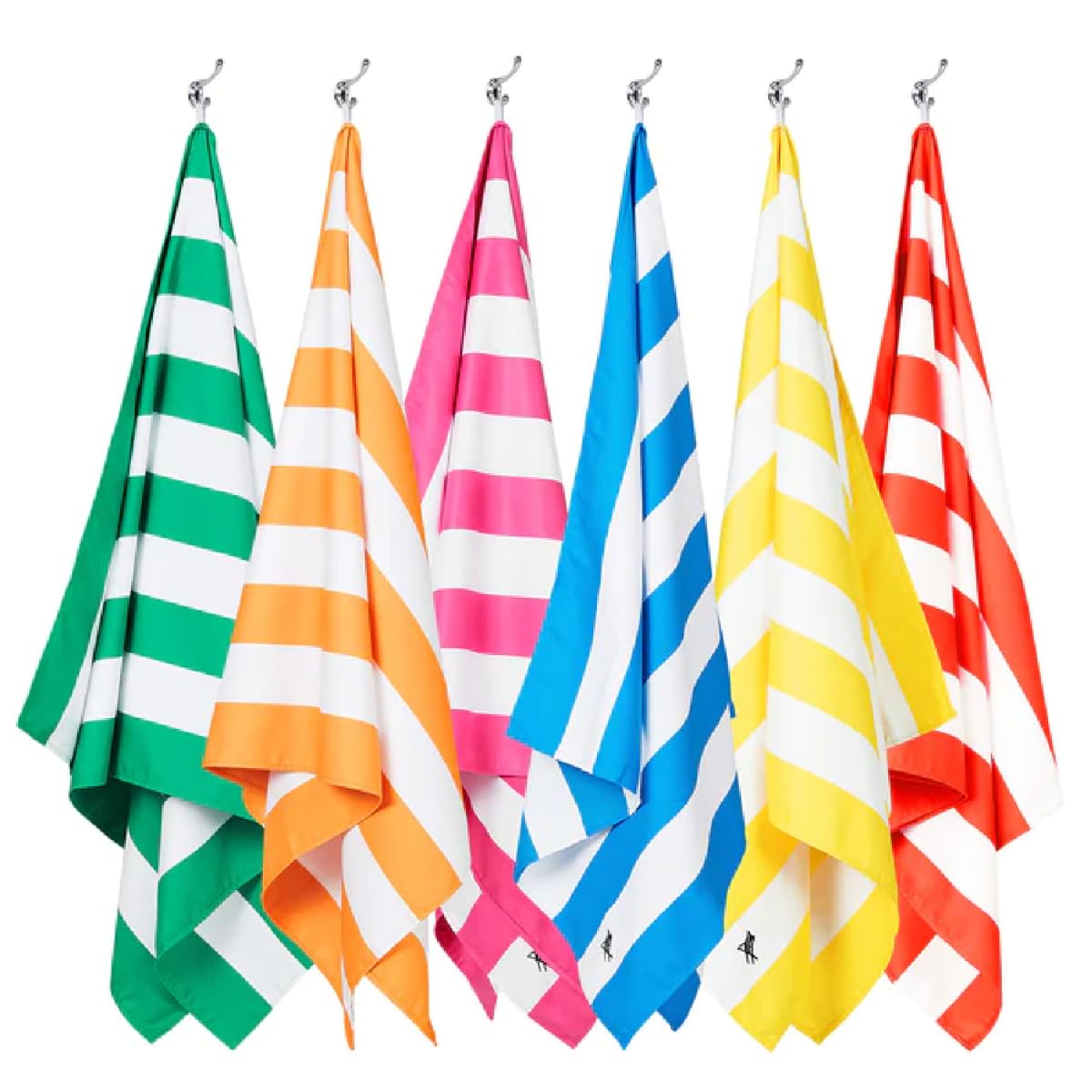 Dock & Bay Beach Towel - Quick Dry, Sand Free - Compact, Lightweight - 100% Recycled - Includes Bag - Cabana Light - Malibu Pink, Medium (130x70cm, 51x27)