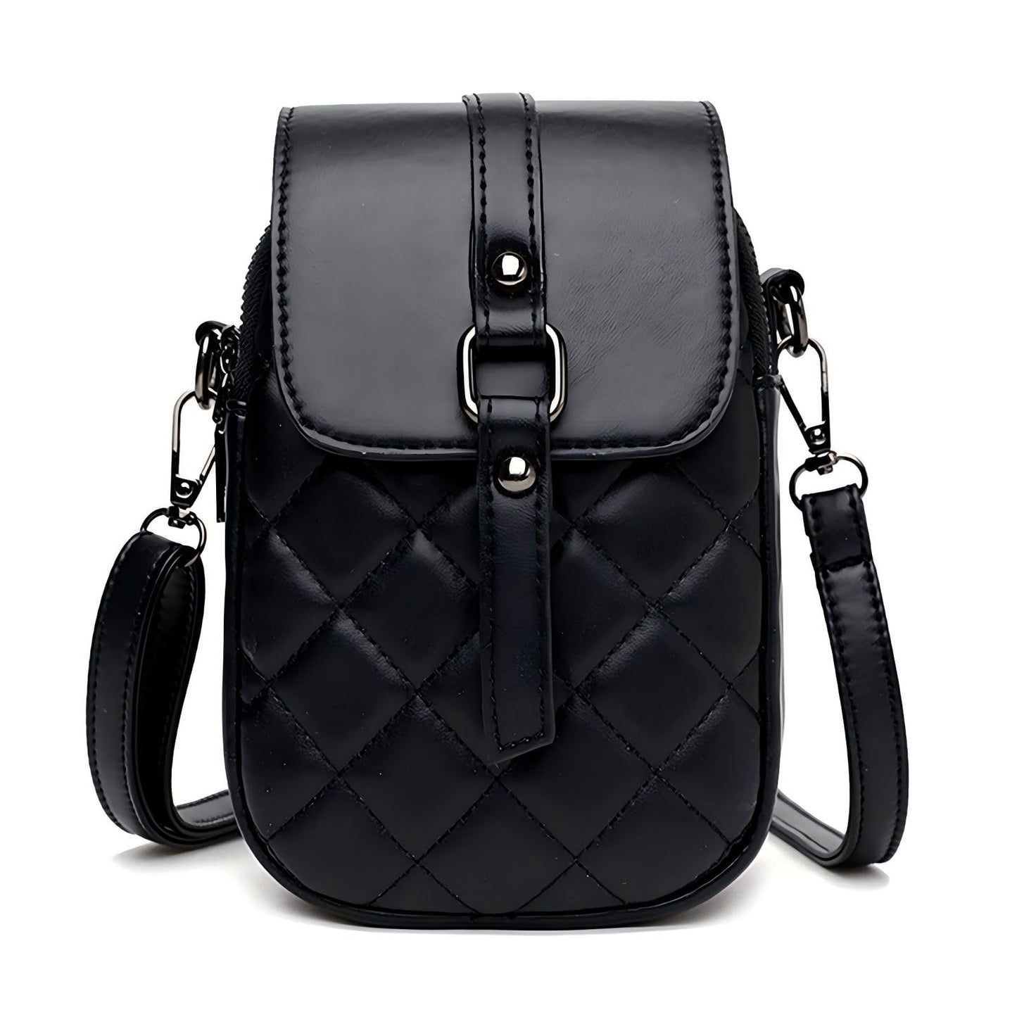 Cross-body bags for women Womens Purses Phone Purse Minimalist Purses Ladies BagSingle-shoulder Crossbody Handbag ((Black)